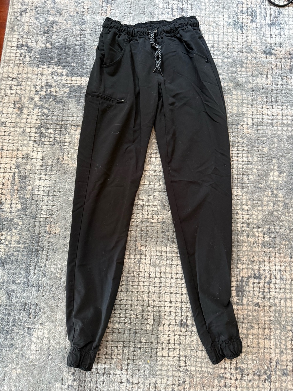 Jaanuu Black Women's Jogger Track Pants with Drawstring